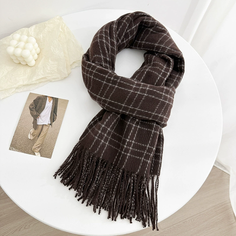 Plaid Winter Scarf view 9