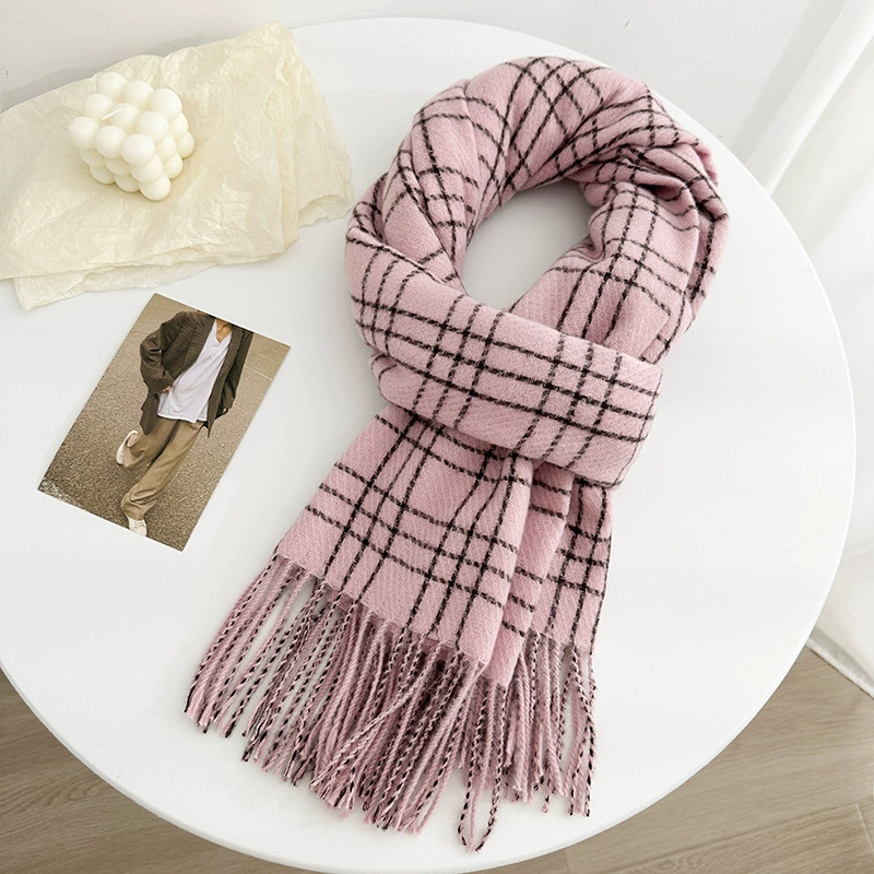 Plaid Winter Scarf view 11