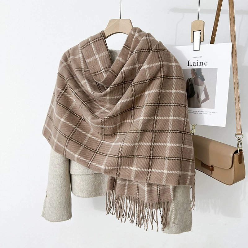 Plaid Winter Scarf view 2