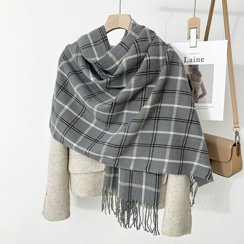 Plaid Winter Scarf view 3
