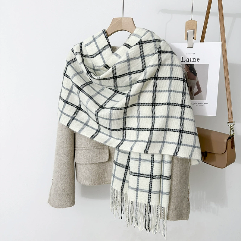 Plaid Winter Scarf view 4