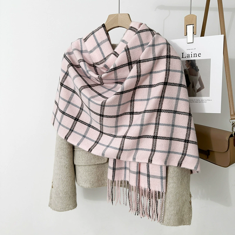 Plaid Winter Scarf view 7