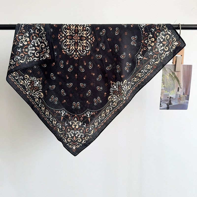 Paisley Silk-Look Square Scarf