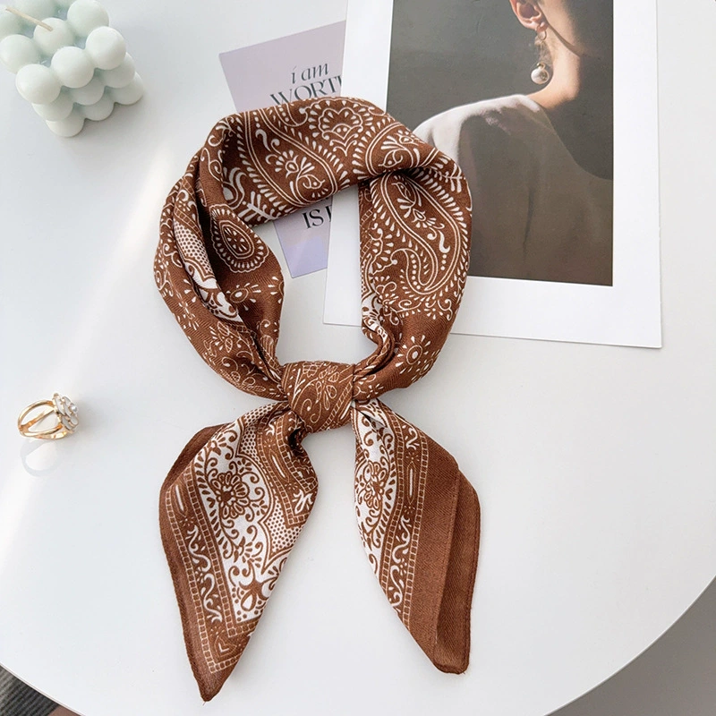 Paisley Silk-Look Square Scarf view 3
