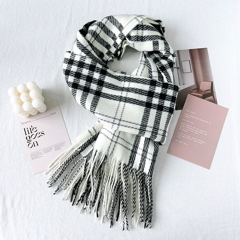Plaid Winter Scarf view 6
