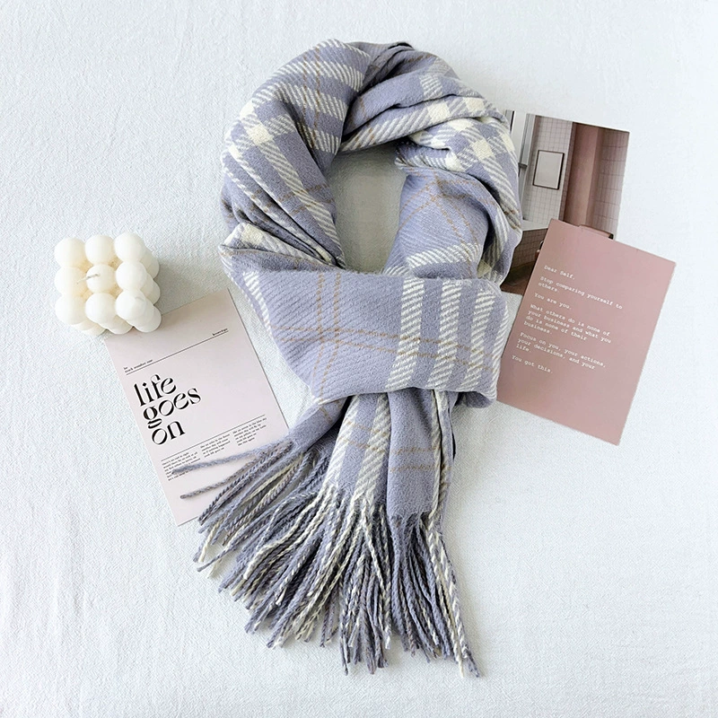 Plaid Winter Scarf view 7