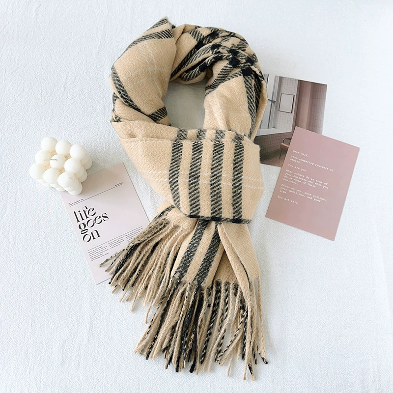 Plaid Winter Scarf view 9