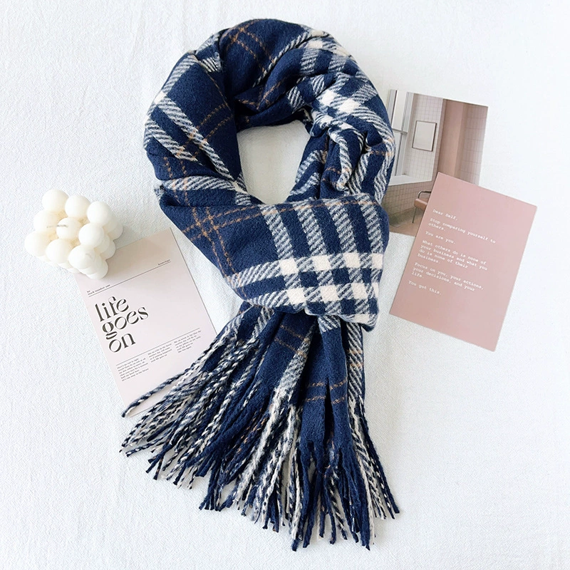 Plaid Winter Scarf view 10
