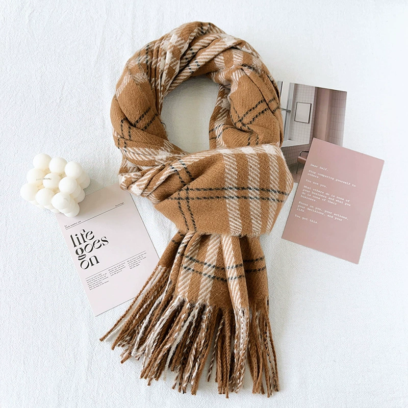 Plaid Winter Scarf view 11