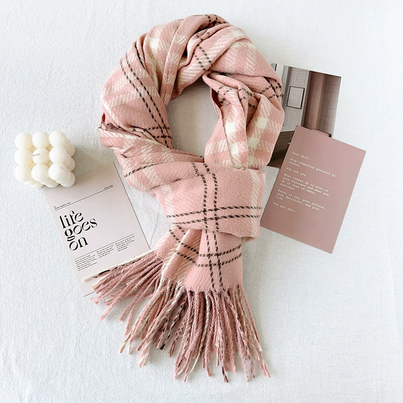Plaid Winter Scarf view 12