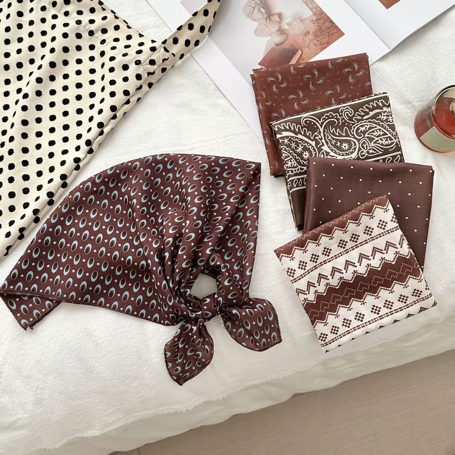 Houndstooth Square Scarf view 3