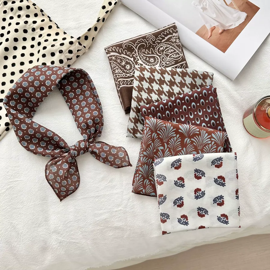 Houndstooth Square Scarf view 4