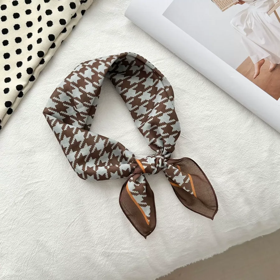 Houndstooth Square Scarf view 7