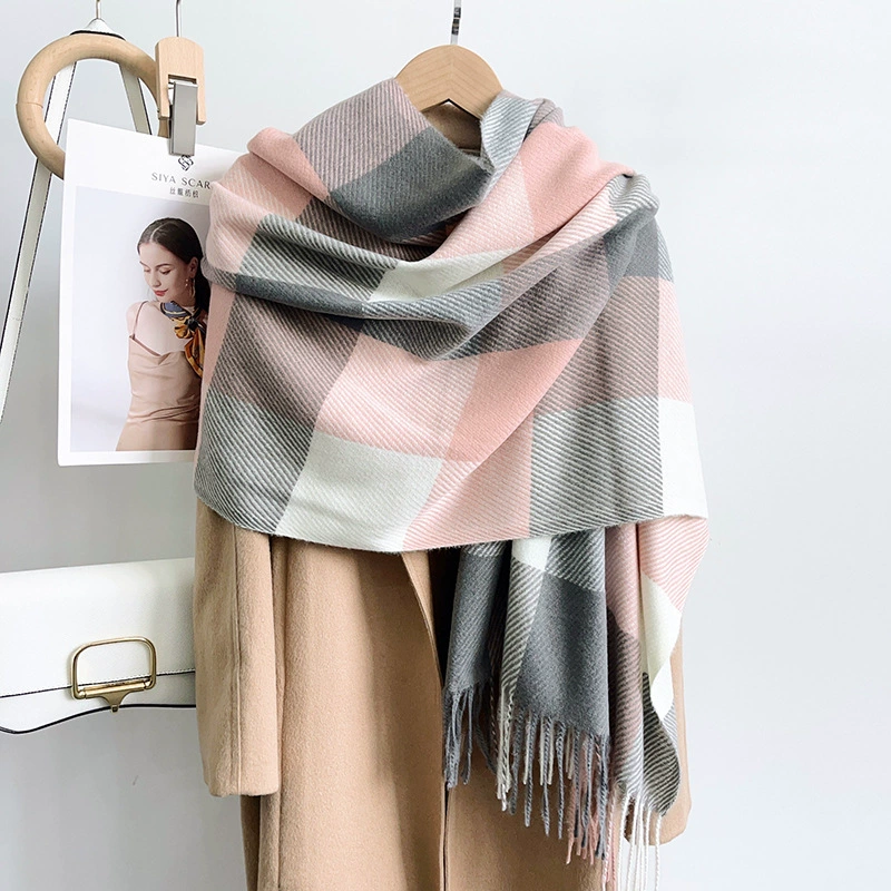 Plaid Winter Scarf view 4