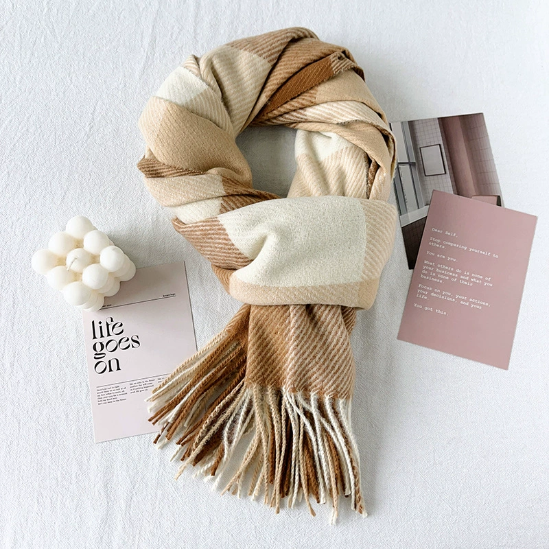 Plaid Winter Scarf view 6