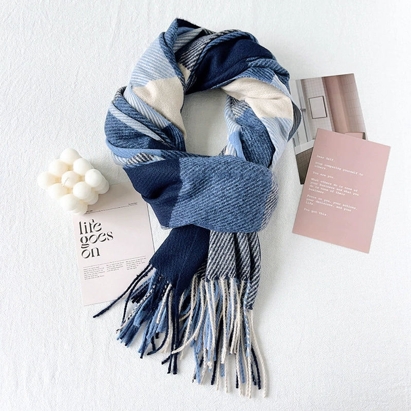 Plaid Winter Scarf view 10
