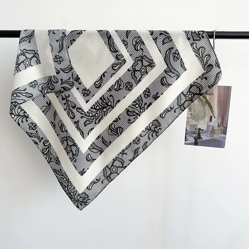 Vintage Herringbone Square Scarf view 2