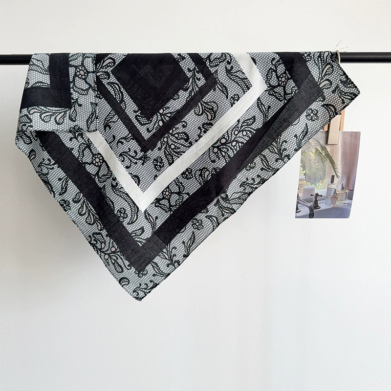 Vintage Herringbone Square Scarf view 3
