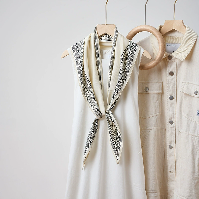 Solid Color Triangle Scarf for Women view 2