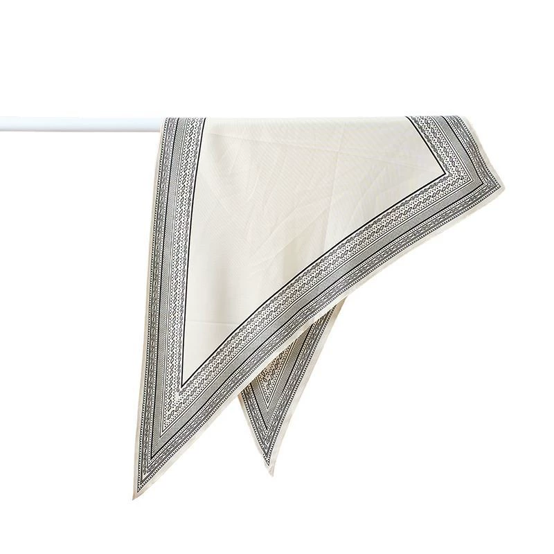 Solid Color Triangle Scarf for Women view 5