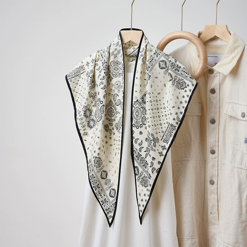 Solid Color Triangle Scarf for Women view 8