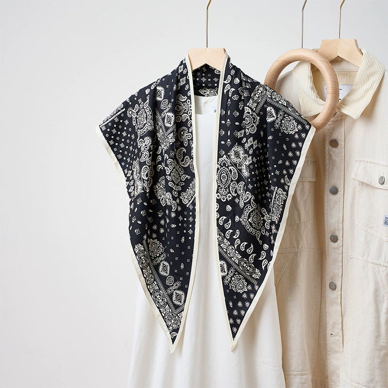 Solid Color Triangle Scarf for Women view 9