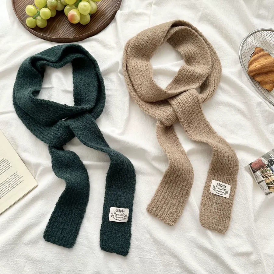 Wool Blend Knit Scarf view 3