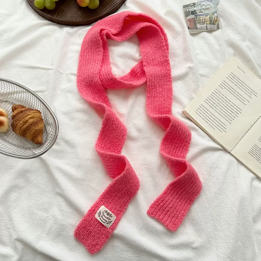 Wool Blend Knit Scarf view 6