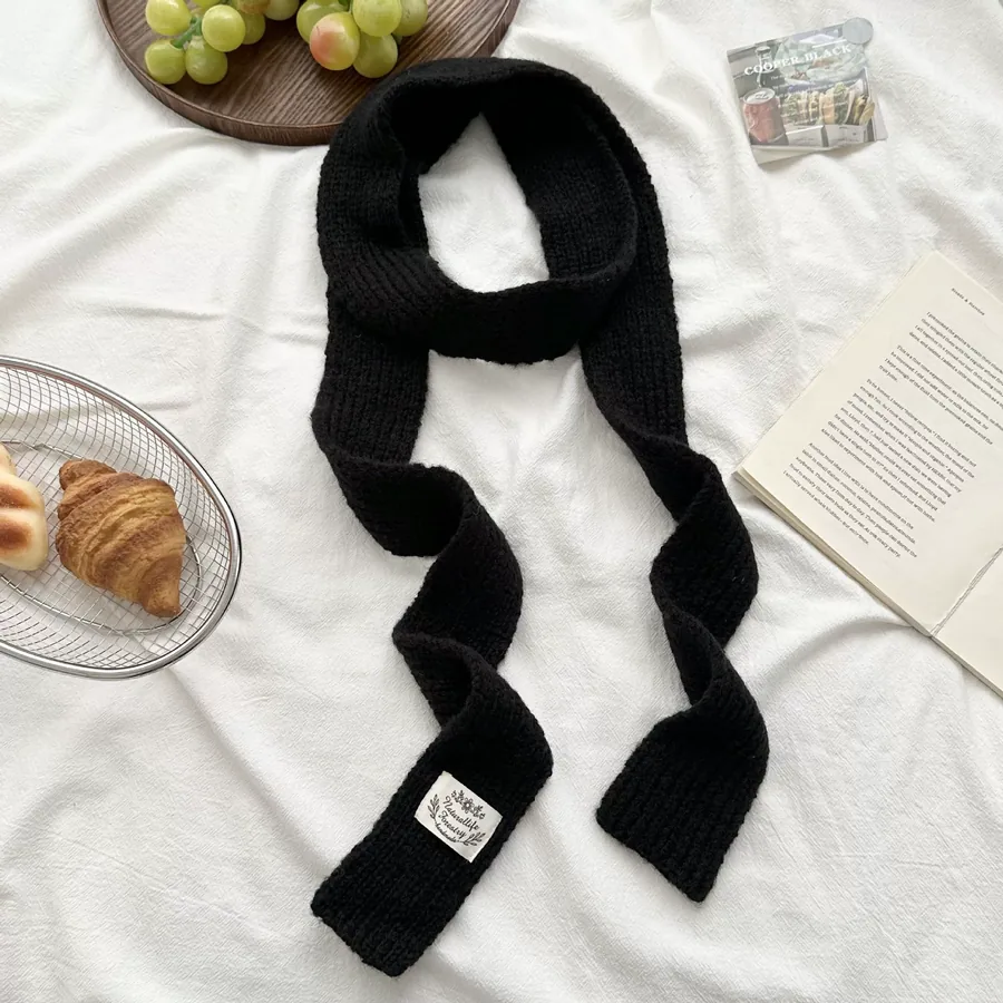 Wool Blend Knit Scarf view 8