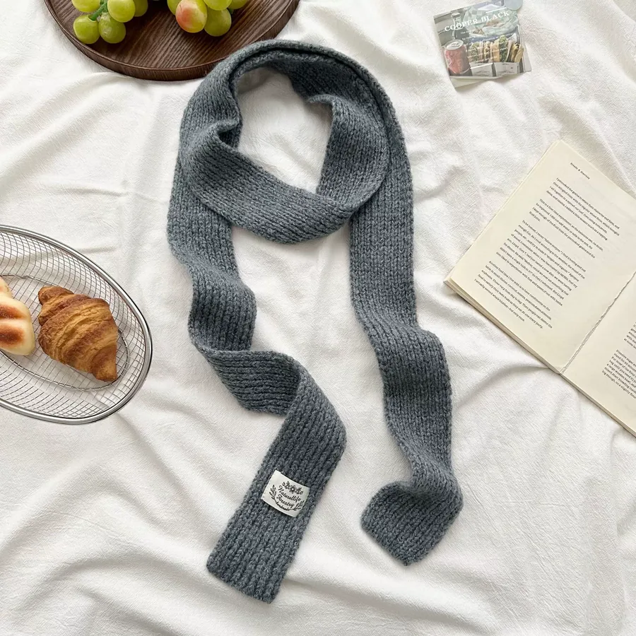 Wool Blend Knit Scarf view 9