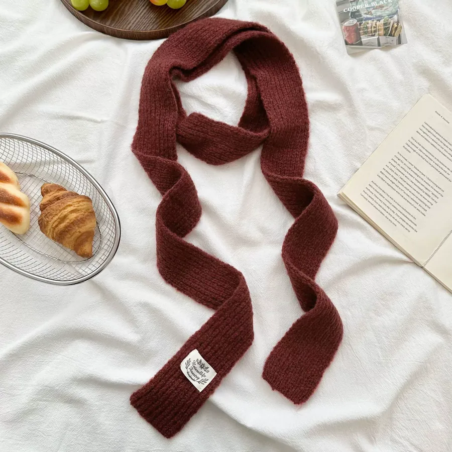 Wool Blend Knit Scarf view 10