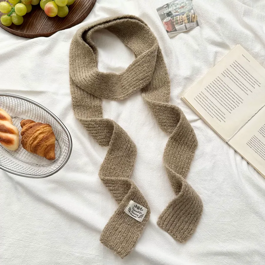 Wool Blend Knit Scarf view 11