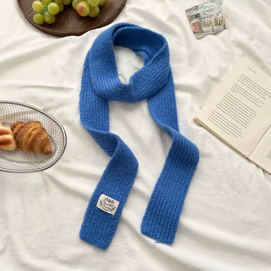 Wool Blend Knit Scarf view 12