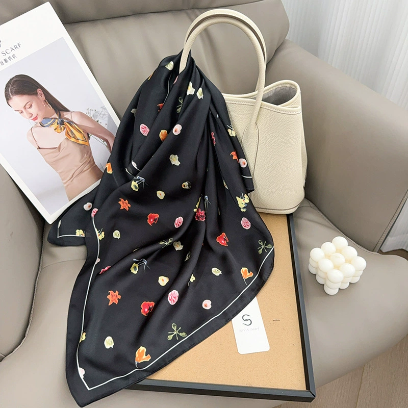 Floral Square Scarf view 3
