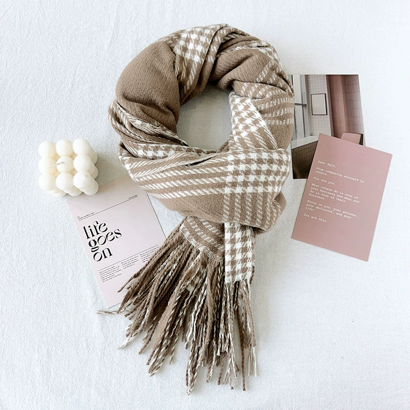 Plaid Winter Scarf view 7