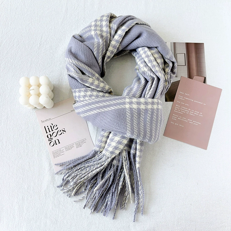 Plaid Winter Scarf view 8
