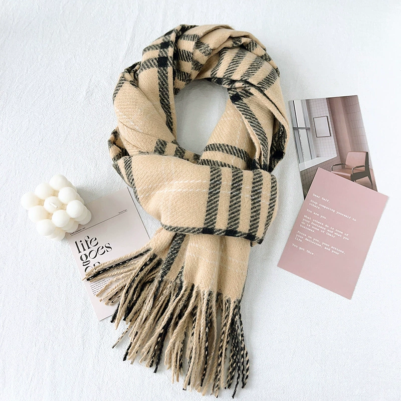 Plaid Winter Scarf view 10