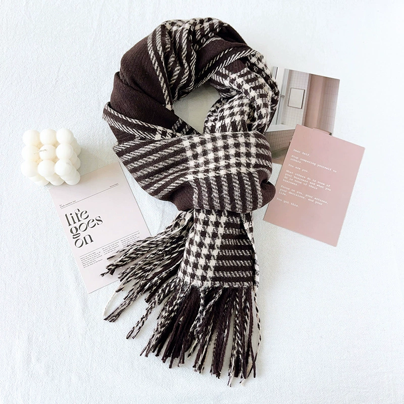 Plaid Winter Scarf view 11