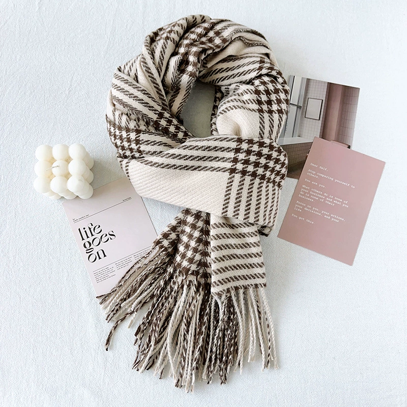 Plaid Winter Scarf view 12
