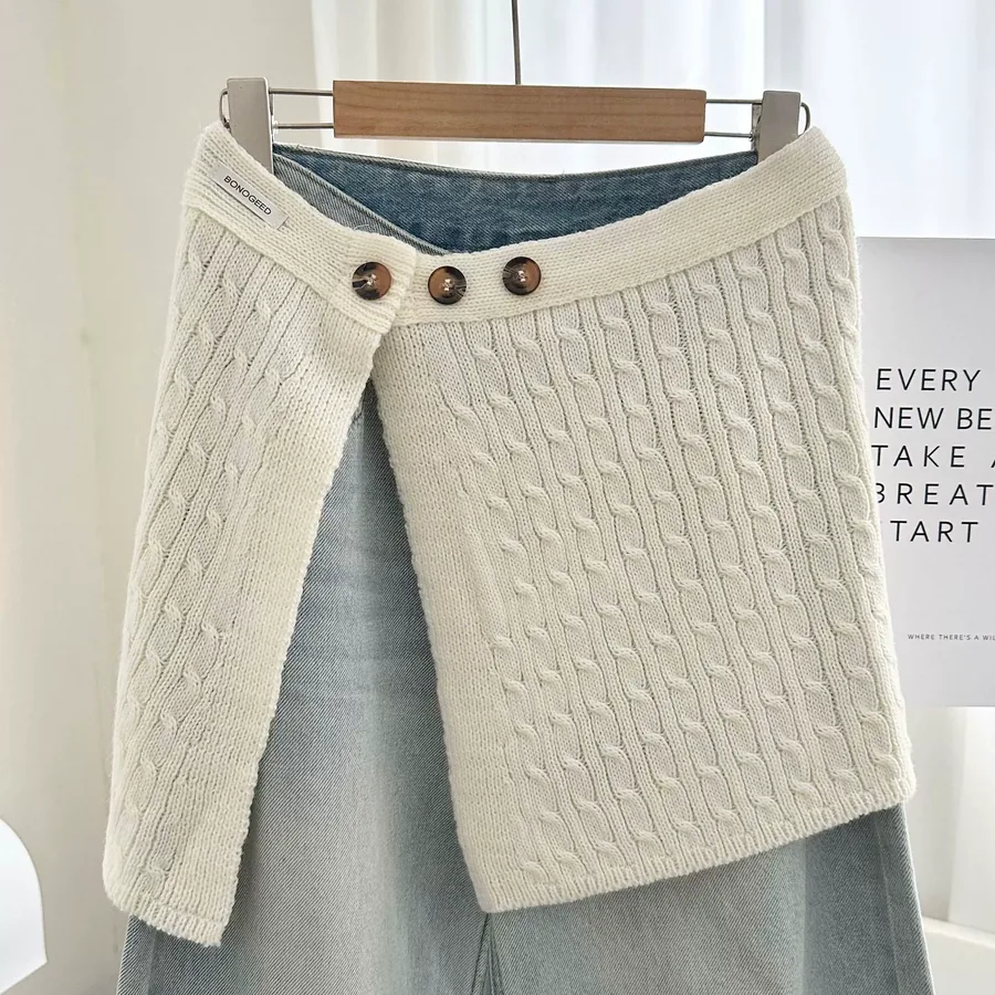 Knit Scarf Wrap view 8