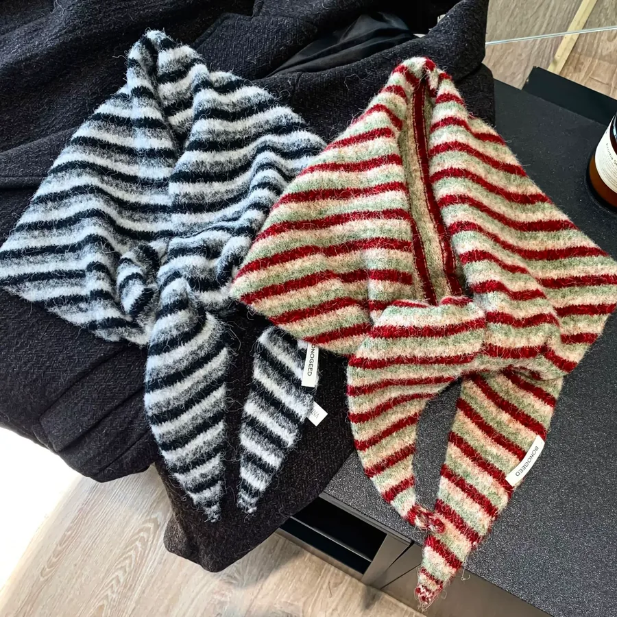 Knit Triangle Scarf view 4