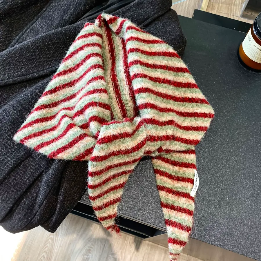 Knit Triangle Scarf view 6