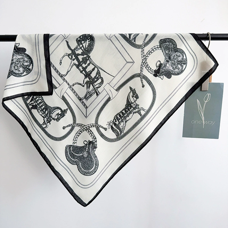 Vintage Horse Silk-Look Square Scarf view 7