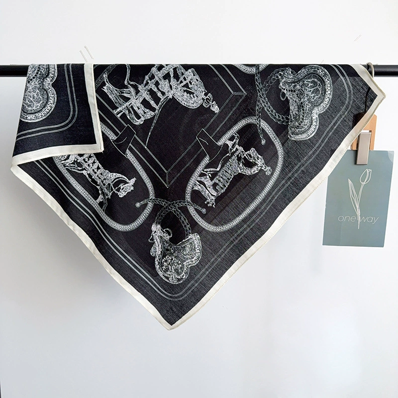 Vintage Horse Silk-Look Square Scarf view 8