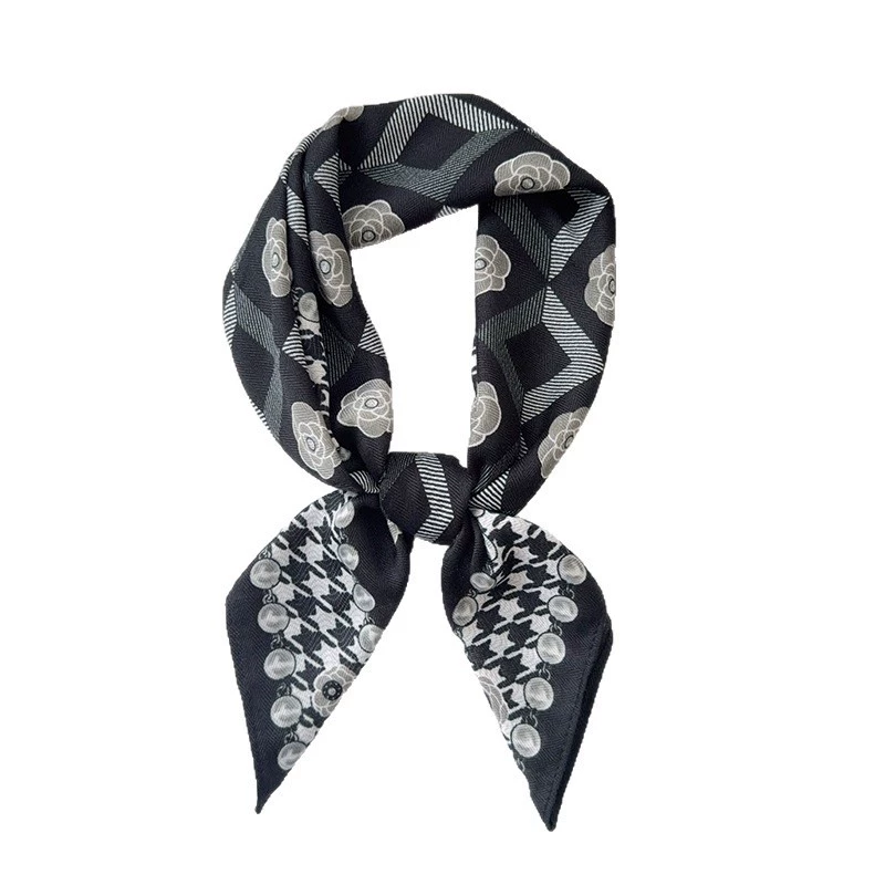 Rose Checkerboard Square Scarf view 5