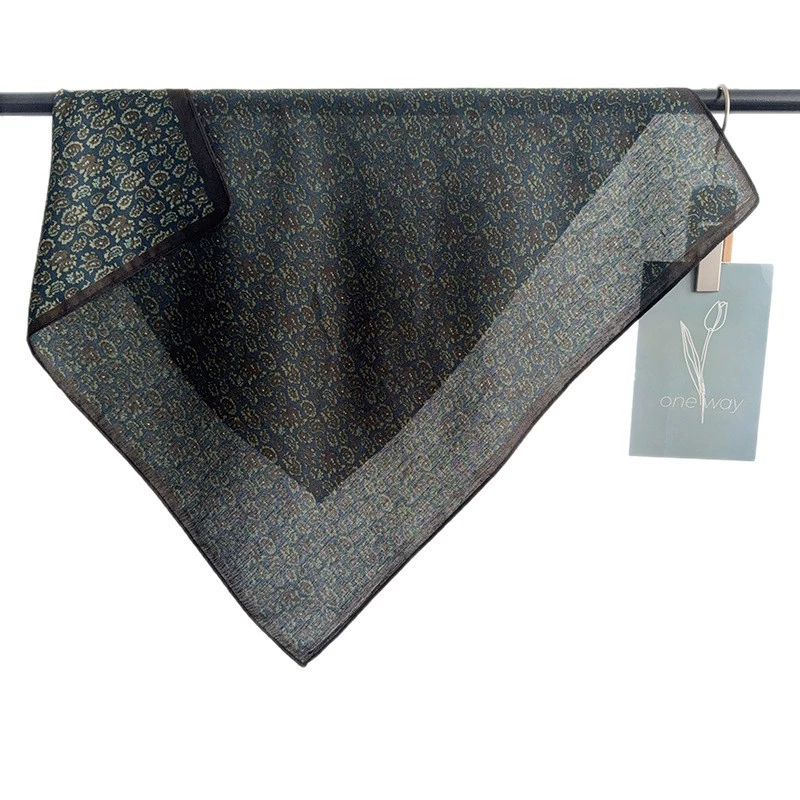 Vintage Floral Square Scarf view 5