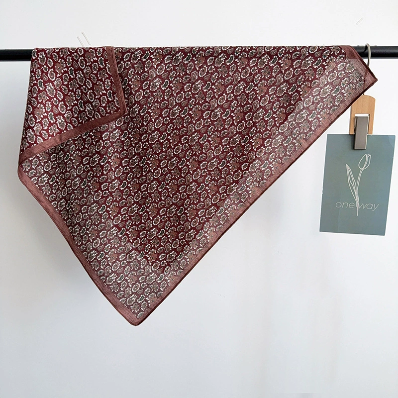 Vintage Floral Square Scarf view 9