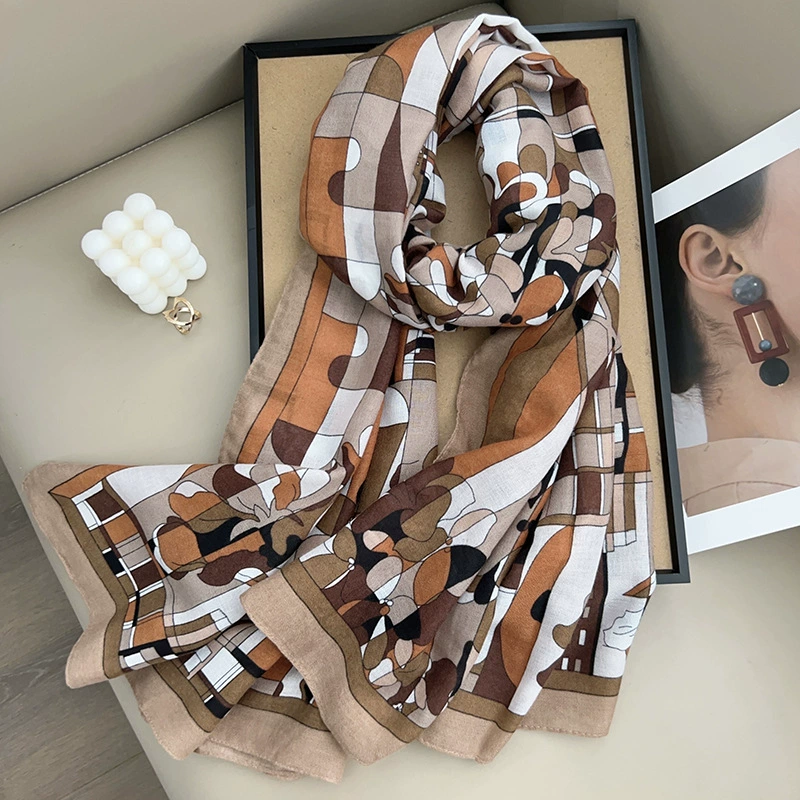 Cotton Linen Long Scarf view 6