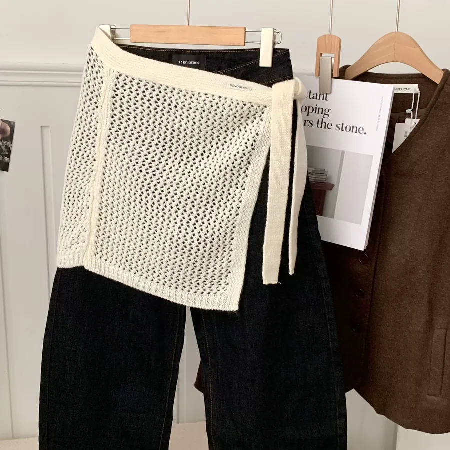 Knit Skirt Scarf view 4