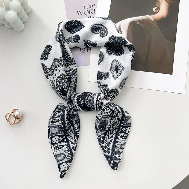 Paisley Silk-Look Square Scarf view 3